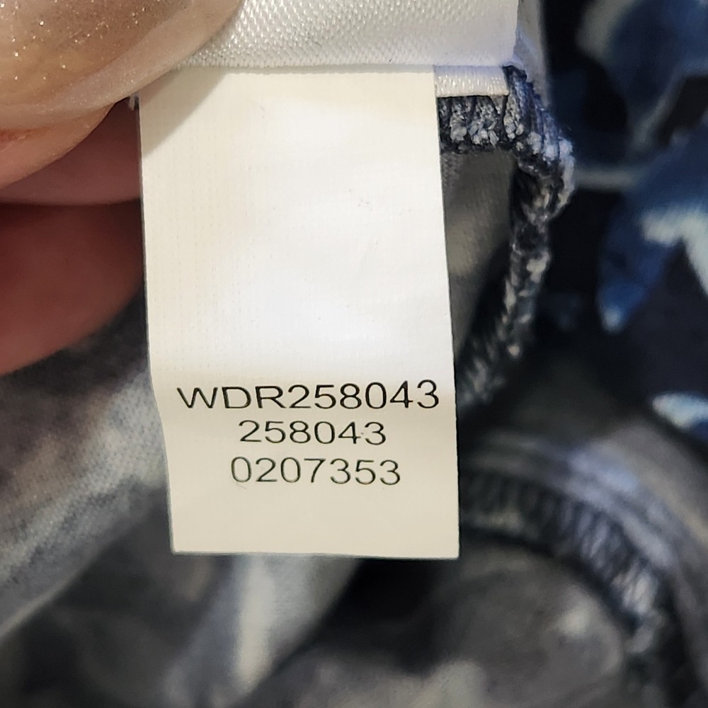 Pure Jill J. Jill Blue Leaf Print Viscose Midi Dress XL Tall NWT Long Sleeve - Picture 11 of 11